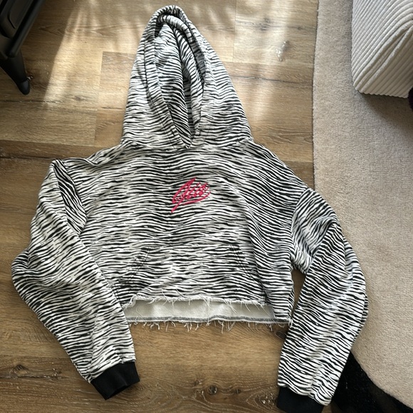 I.AM.GIA Black and White Zebra Print Joggers - Picture 2 of 6